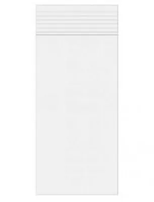 Produktbild von Druckverschlussbeutel mit Hangloch 6,5x25,5cm Kristallklar PP 50 Mikron (100 Stück) [ZR2H10]