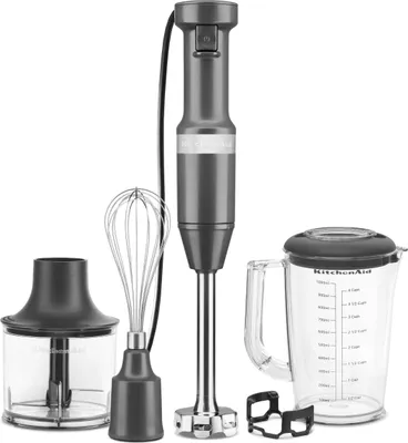 Produktbild von Kitchenaid 5KHBV83EDG Mixer Stabmixer mit Zubehör Dunkelgrau Factory Serviced