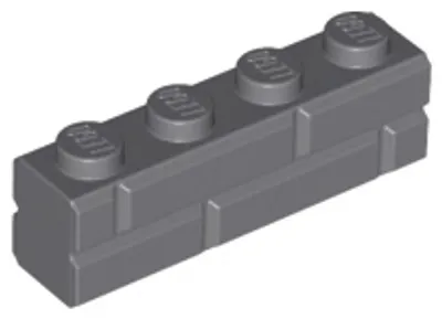 Obrázok produktu pre 100x Mauerstein 1x4 , Dunkelgrau
