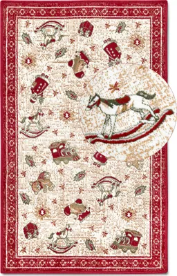 Zdjęcie produktu dla 50x80 cm Kawałek dywanu Villeroy & Boch Toy's delight z ciętym włosiem 106217 Czerwony, wielokolorowy