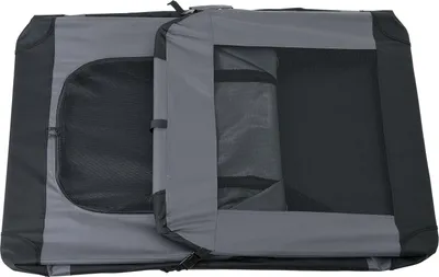 Produktbild von [pro.tec] Hundetransportbox (grau - faltbar) Gr. L