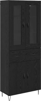 Immagine prodotto di Credenza Rovere Nero 69,5 x 34 x 90 cm Legno multistrato