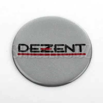 Obrázok produktu pre Centrálny samolepiaci emblém priemer 60 mm, Dezent ZT1000, plastové logo, strieborná