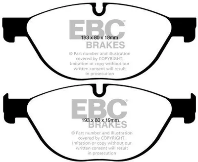 Immagine prodotto di Set pastiglie freno anteriori EBC Brakes per BMW 5 Touring (F11) DP42019R