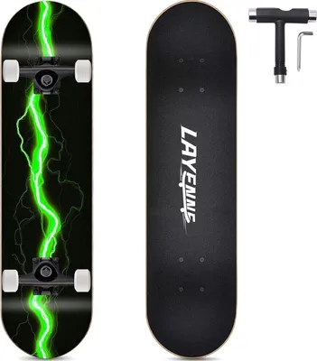 Produktbild von Skateboard Blitz 31x8 Zoll 8-lagiges Ahornbrett Geneigt für Jungen Mädchen Jugendliche Erwachsene Anfänger