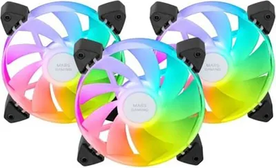 Zdjęcie produktu dla Mars Gaming MF3AR, Wentylator, 12 cm, 1100 RPM, Czarny