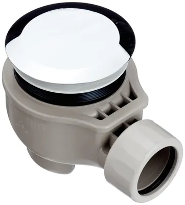 Siphon für Duschwanne, D 40 mm, verchromt, verstellbar