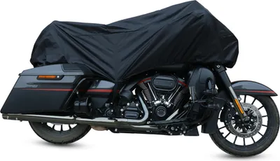 Produktbild von Motorrad Abdeckplane Outdoor XL Motorradabdeckung Halbe Abdeckung Draussen Wasserdicht Regen Staub UV Schutz Motorradplane Schwarz