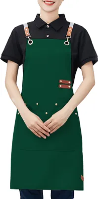 Produktbild von Wasserdichte Schürze für Männer und Frauen, fettabweisend, fleckenabweisend, Kochschürze für Chef, Café, Geschäft, Kellner, Grill, Küchenzubehör