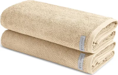 Produktbild von Ross Selection 2 X Duschtuch im Set Frottee aus Bio Baumwolle 540 g/m², Weich saugstark und schnell trocknend, Gewebte Bordüre in vielen Farben