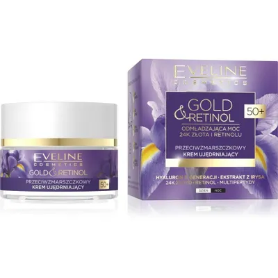Produktbild von Eveline Gold & Retinol 50+ Anti-Falten Straffende Tages-und Nachtcreme