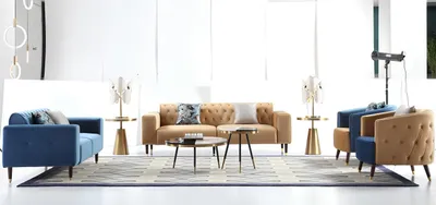 Produktbild von Beistelltisch Luxus Möbel Couchtisch Tische Konsolen Kaffee Beistell Tische 2tlg