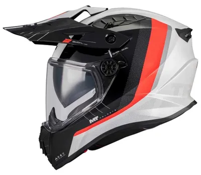Productafbeelding van MT TRACK SV NOMAD, integraalhelm, maat M, in de kleuren rood/zwart/wit