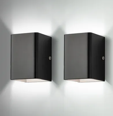 Produktbild von 2 Stück 5W LED Wandleuchten Moderne Innen Aluminium Wandlampe Kaltweiß Auf und ab Lichtstrahl für Wohnzimmer, Schlafzimmer, Balkon, Treppe