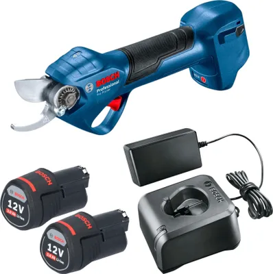 Immagine prodotto di Bosch Pro Pruner Cesoie a batteria professionale 12 V ( 06019K1021 ) + 2x batteria ricaricabile 3,0 Ah + caricabatterie