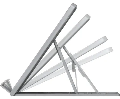 Produktbild von Kensington SmartFit Easy Riser Go - Höhenverstellbarer, ergonomischer Laptopständer für Laptops bis zu 14", Grau, 20 mm, 194 mm, 280 mm, 450 g, 207 mm