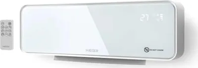 Obrázek produktu pro Haeger iShine, Elektrický přímotop, Keramický, 8 h, Vnitřní, Zeď, Bílá