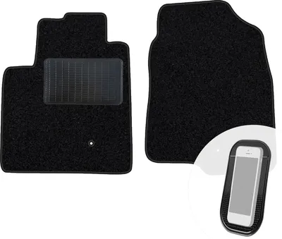 Produktbild von moto-MOLTICO Vorne Fußmatten Auto Velours Autoteppiche Schwarz Automatten Set 2-teilig passend für Opel Antara 2006-2015, Chevrolet Captiva 2006-2018
