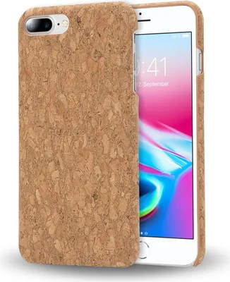 Produktbild von Apple iPhone 8 Plus / 7 Plus  Kork Hülle Handyhülle von NALIA, Hard Case Cover Light Cork Pattern