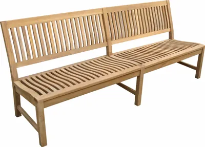 Produktbild von Premium Teak Gartenbank Kingsbury Teakbank Parkbank Teakbank nachhaltig 220cm