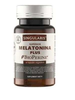 Zdjęcie produktu dla Singularis Melatonina Plus BioPerine, 30 kapsułek