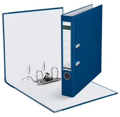 Produktbild von Leitz 180° Lever Arch File Plastic 50 mm, Blau, 318 mm, 55 mm, 285 mm
