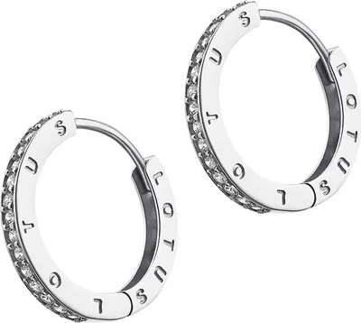 Image de LOTUS Silver Zirconia Créoles Femmes 925 Boucles d'oreilles en argent sterling LP1888-4/1 Bijoux de marque de haute qualité idéal comme idée de cadeau pour un anniversaire de mariage Emballage d'origine inclus D2JLP1888-4-1