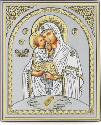 Produktbild von Gottesmutter Von Pochaev Holz Ikone 10x12cm christlich orthodox 11347