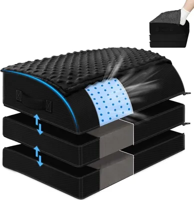 Obrázok produktu pre Omgoods – Ergonomická podnožka pod stôl s 3 nastaviteľnými výškami