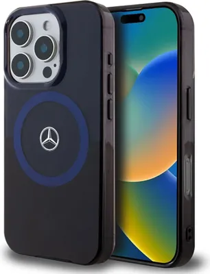 Immagine prodotto di Mercedes Mehmp16X23Hbikv Iphone 16 Pro Max 6.9 Czarny Niebieski/Nero Blu Custodia rigida Mb doppio strato Bicolore Magsafe
