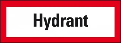 Produktbild von Dreifke® Schild I Feuerwehrzeichen Hydrant, Aluminium, 297x105mm