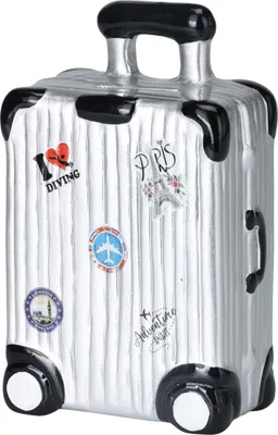 Obrázok produktu pre Pokladnička TravelFun 10 × 15,3 × 5,5 cm, kufrík na kolieskach