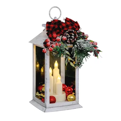 Immagine prodotto di Ghirlanda a LED, lanterna con candele, h. 29 cm