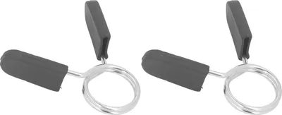 Image de 2 attaches à ressort de 30 mm pour haltères courts, avec poignée confortable, faciles à utiliser, accessoires d'haltérophilie pour barre d'haltères