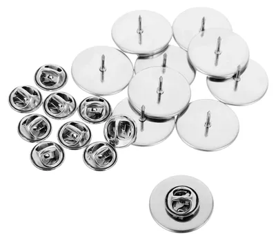 Produktbild von 10 Stück Sicherheitsnadeln aus Edelstahl für Schmuck und Bastelarbeiten