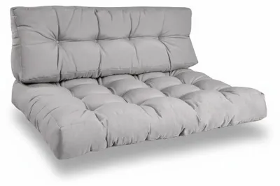 Immagine prodotto di Beautissu Cuscini per panche da esterno 1x cuscino seduta e 1x cuscino schienale, grigio chiaro