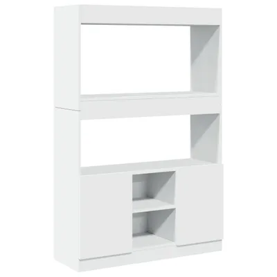 Obrázek produktu pro vidaXL Highboard White 92x33x140 cm Materiál na bázi dřeva