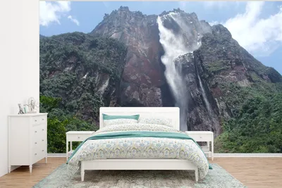 Produktbild von MuchoWow® Fototapete für Wohnzimmer oder Schlafzimmer Wandtapete Vinyl Motivtapete Wasserfälle im Canaima-Nationalpark in Venezuela - 320x240 cm - Tapeten