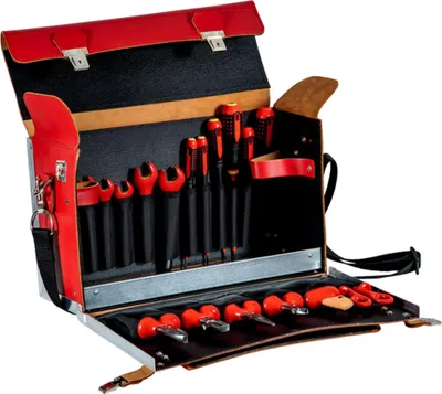 Image de Bahco Jeu d'outils isolés avec étui en cuir - 19 pcs.