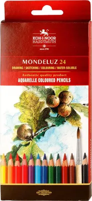 Immagine prodotto di Matite acquerellabili Mondeluz 24 colori Koh-i-noor