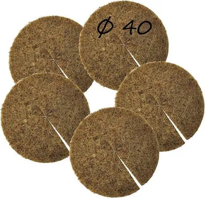 Produktbild von Kokos Mulchscheiben - Frostschutz für Topfpflanzen und Unkrautschutz (40 cm)