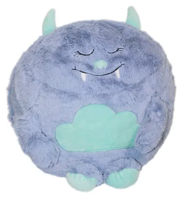 Produktbild von Monster Kuschelkissen Plüsch Kinder Kissen in Flieder Dekokissen incl Füllung ca. 45 cm Autokissen