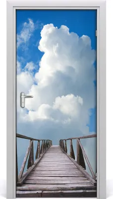 Produktbild von Tulup Türaufkleber 95x205 cm Dekorative Aufkleber Selbstklebend Wasserdichte Tapete Abnehmbar Schlafzimmer Wohnzimmer Wohnkultur - Weg in den Himmel
