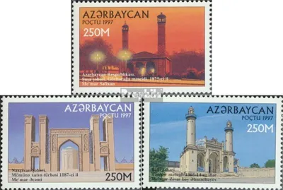Produktbild von Briefmarken Aserbaidschan 1997 Mi 395-397 (kompl.Ausg.) postfrisch Moscheen