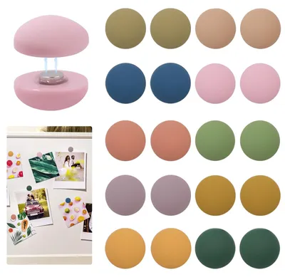 20 runde Mini-Magnete, 10 Farben, für Whiteboard & Kühlschrank