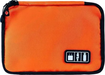 Image de Sac pour le rangement des câbles et de l'électronique - Orange