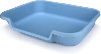 Obrázok produktu pre Mačacia toaleta modrá, veľká, pre mačky, otvorená, plast