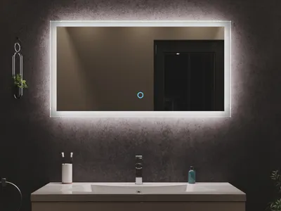 Produktbild von LED Spiegel 100x53 cm mit Touch Bedienung