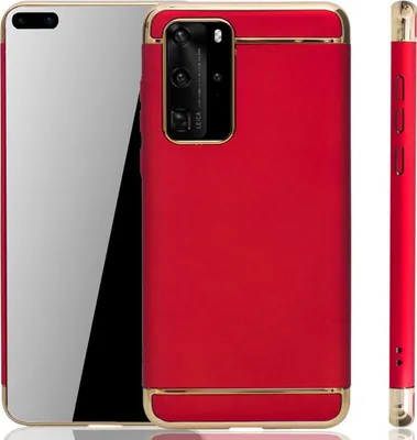 Produktbild von Huawei P40 Handy Hülle Schutz Case Bumper Hard Cover Rot