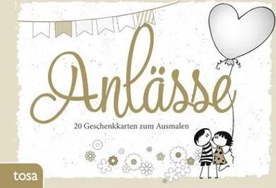 Obrázek produktu pro Geschenkkarten zum Ausmalen - Anlässe